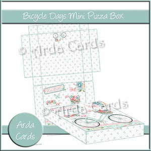 Bicycle Days Mini Pizza Box