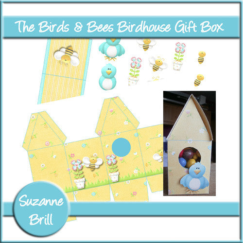 The Birds & The Bees Birdhouse Gift Box - The Printable Craft Shop