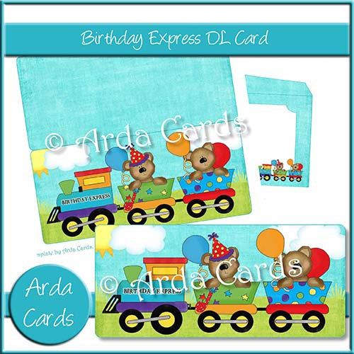 Birthday Express DL Card - The Printable Craft Shop
