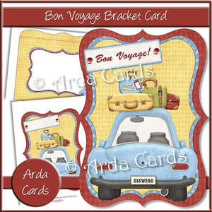 Bon Voyage Bracket Card - The Printable Craft Shop