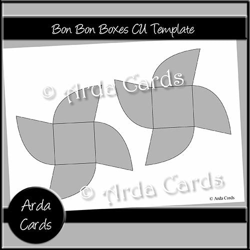 Bon Bon Boxes CU Template - The Printable Craft Shop