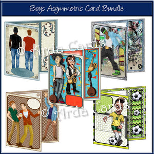 Boys Asymmetric Card Bundle