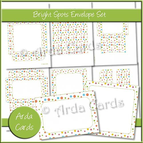 Bright Spots Envelope Set - The Printable Craft Shop