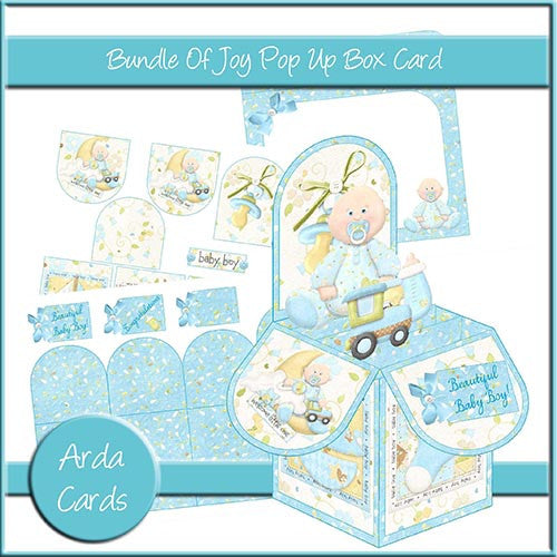 Bundle Of Joy Pop Up Box Card - The Printable Craft Shop