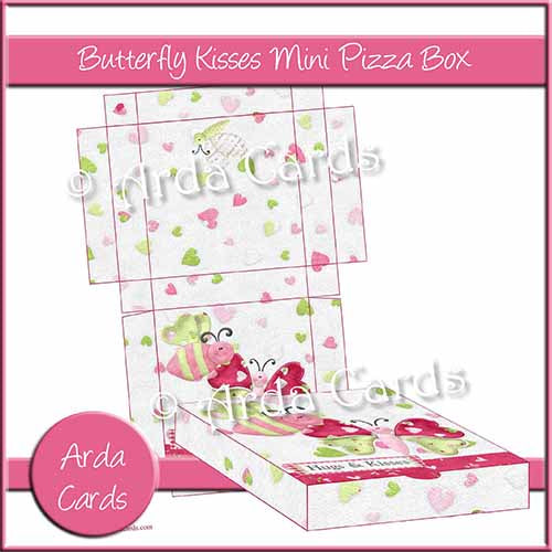 Butterfly Kisses Mini Pizza Box