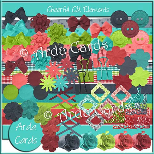 Cheerful CU Elements - The Printable Craft Shop