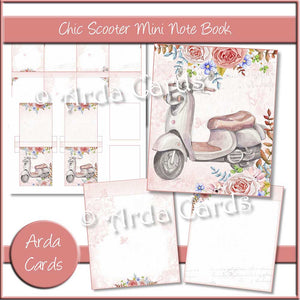Free Printable Mini Notebook Chic Scooter