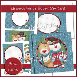 Christmas Friends Shadow Box Card - The Printable Craft Shop