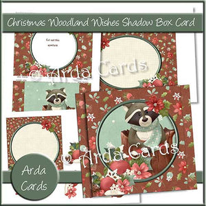 Christmas Woodland Wishes Shadow Box Card - The Printable Craft Shop