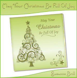 May Your Christmas Be Full Of Joy Card Front - The Printable Craft Shop