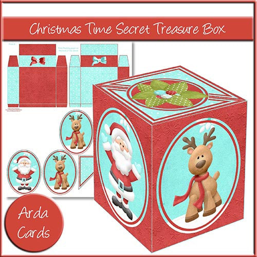 Christmas Time Secret Treasure Box - The Printable Craft Shop