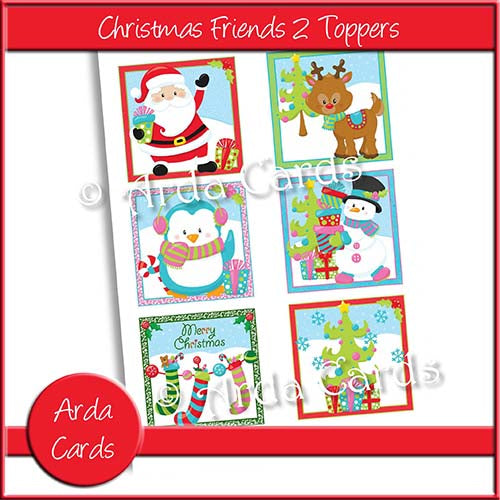 Christmas Friends 2 Toppers Printable