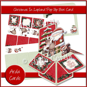 Christmas In Lapland Pop Up Box Card