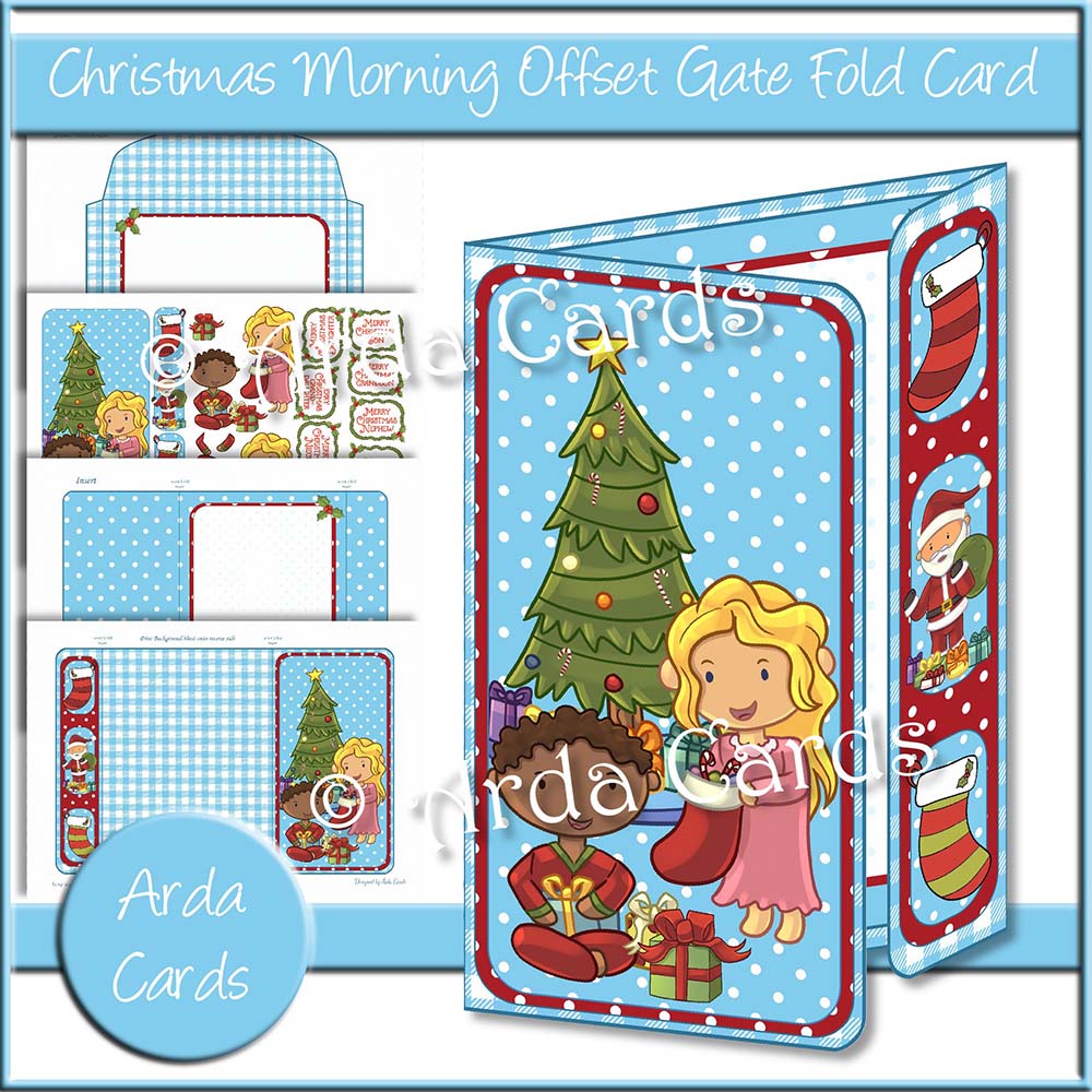 Christmas Morning Offset Gate Fold Card