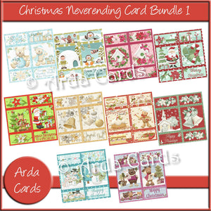 Christmas Neverending Card Bundle 1 Printable