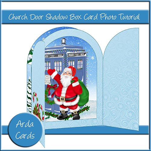 Church Door Shadow Box Card Photo Tutorial - The Printable Craft Shop