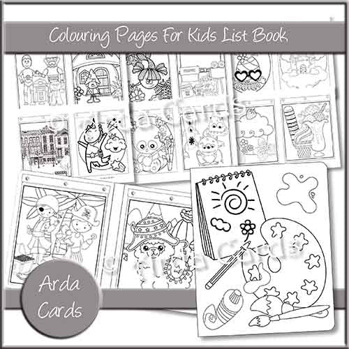 Colouring Pages For Kids List Book