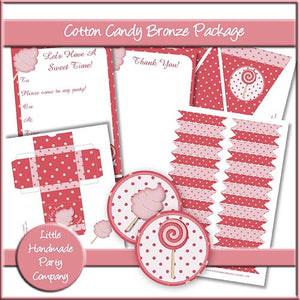 Cotton Candy Bronze Party Set - The Printable Craft Shop