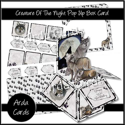 Creature Of The Night Pop Up Box Card