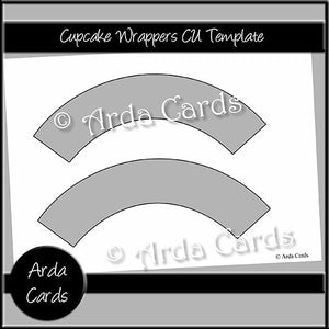 Cupcake Wrappers CU Template - The Printable Craft Shop