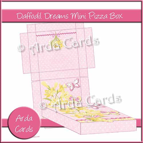 Daffodil Dreams Mini Pizza Box