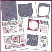 Load image into Gallery viewer, Daily Flowers 4 Fold Flap Card - The Printable Craft Shop - 3
