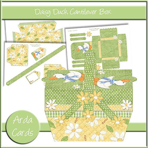 Daisy Duck Cantilever Box - The Printable Craft Shop