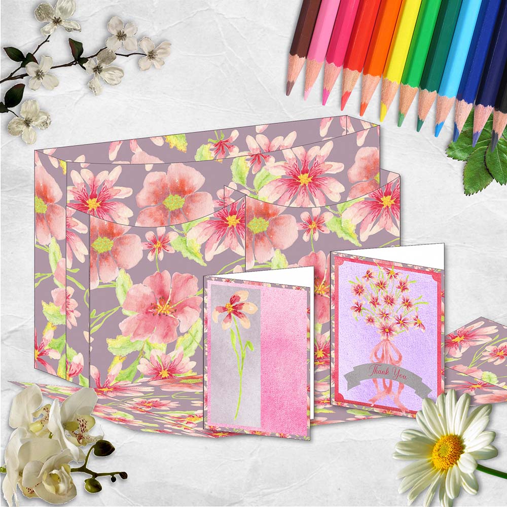 Daisy Fields Stationery Box