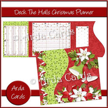 Load image into Gallery viewer, Deck The Halls Printable Christmas Planner Printable