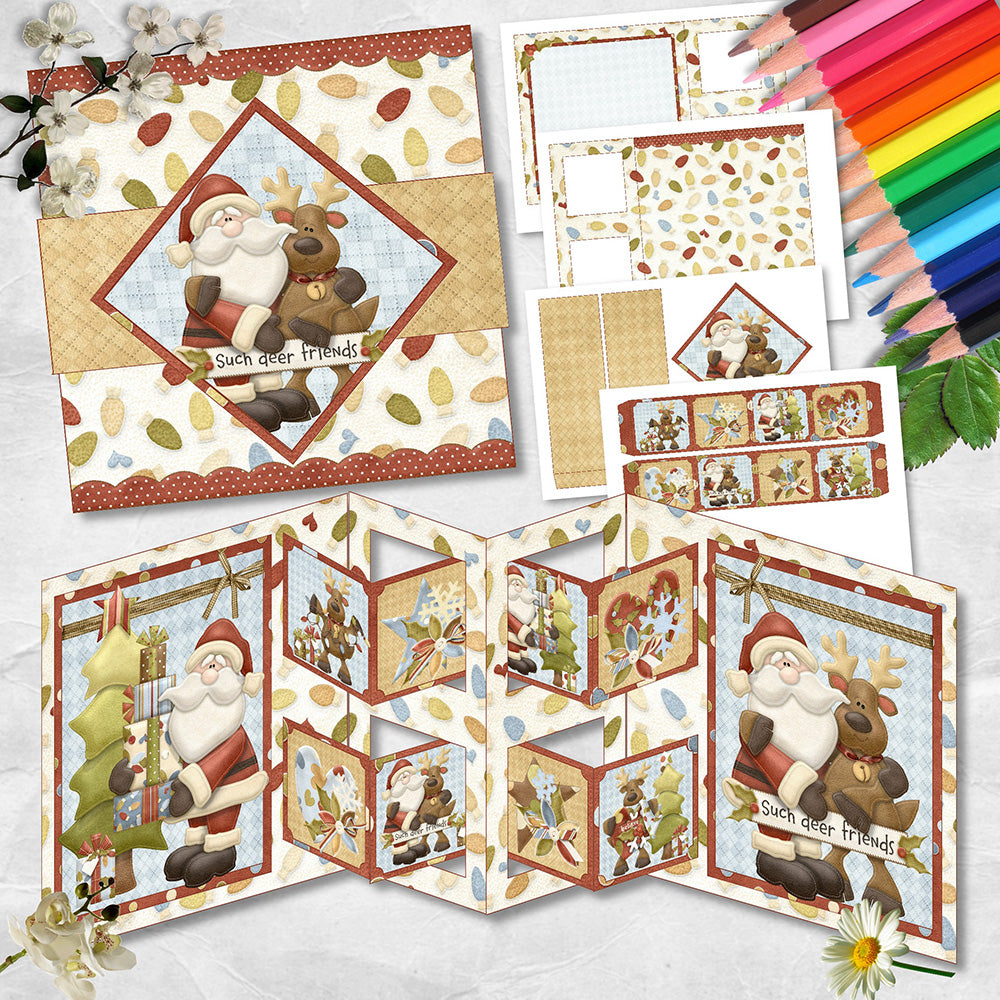 Deer Friends Interlocking Card