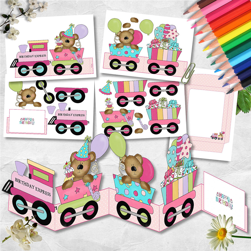 Diva Birthday Express Pull Out Card