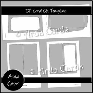 DL Card CU Template - The Printable Craft Shop