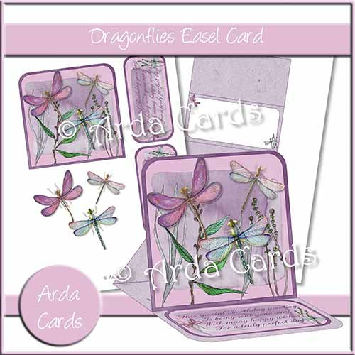 Dragonflies Easel Card