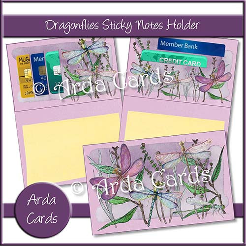 Dragonflies Sticky Notes Holder