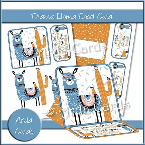 Drama Llama Easel Card