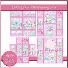 Load image into Gallery viewer, Easter Bonnets Neverending Card - The Printable Craft Shop