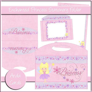 Enchanted Princess Stationery Folder - The Printable Craft Shop