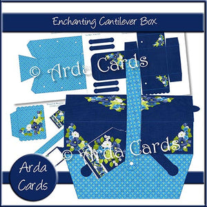 Enchanting Flowers Cantilever Box - The Printable Craft Shop