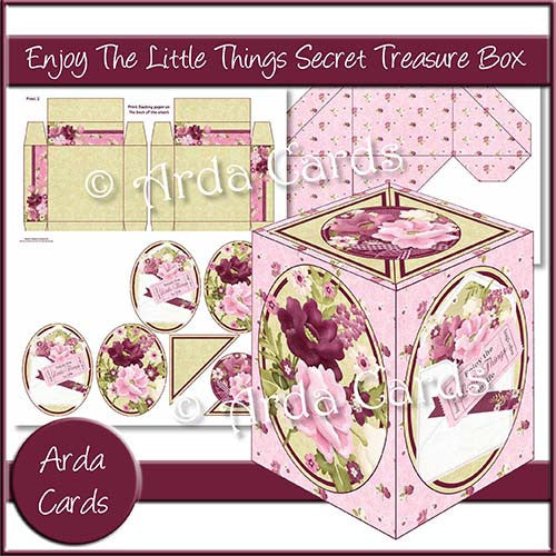 Enjoy The Little Things Secret Treasure Box - The Printable Craft Shop