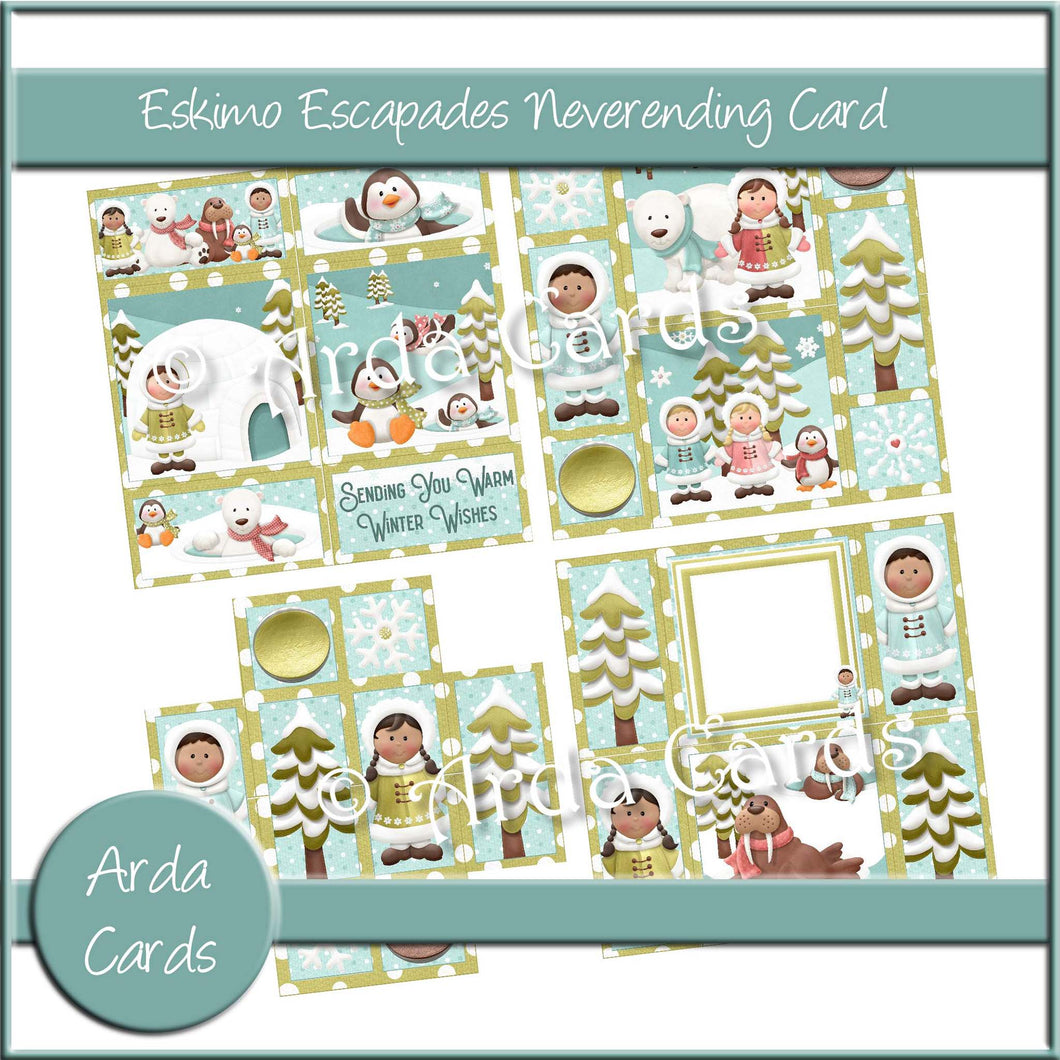 Eskimo Escapades Neverending Card Printable