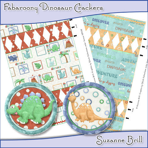 Fabaroony Dinosaur Crackers - The Printable Craft Shop