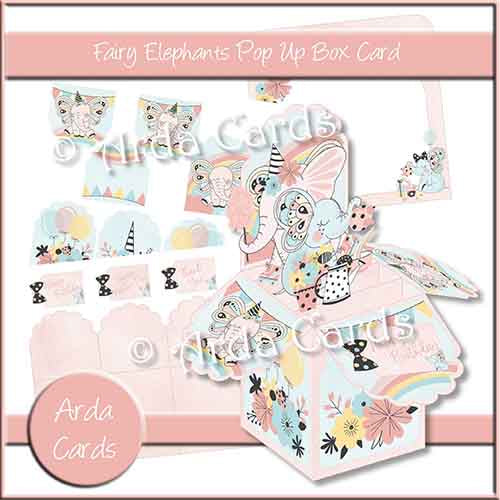Fairy Elephants Pop Up Box Card
