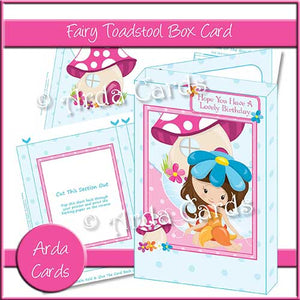 Fairy Toadstool Box Card