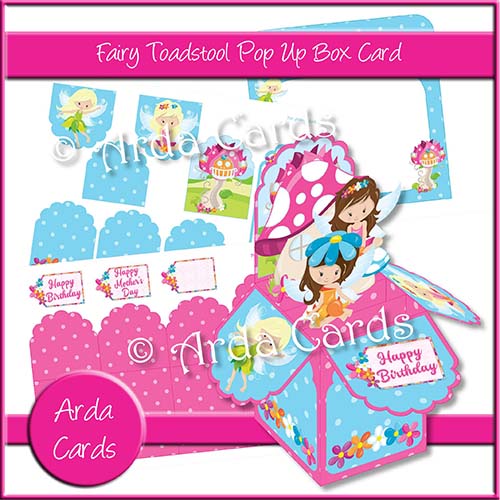 Fairy Toadstool Pop Up Box Card