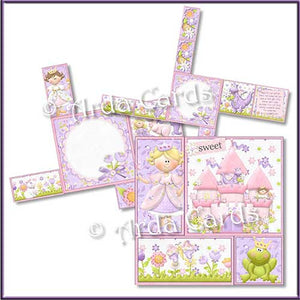 Fairytale Dreams 4 Fold Flap Card - The Printable Craft Shop - 2