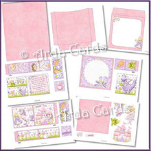 Load image into Gallery viewer, Fairytale Dreams 4 Fold Flap Card - The Printable Craft Shop