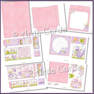 Fairytale Dreams 4 Fold Flap Card - The Printable Craft Shop