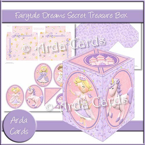 Fairytale Dreams Secret Treasure Box - The Printable Craft Shop