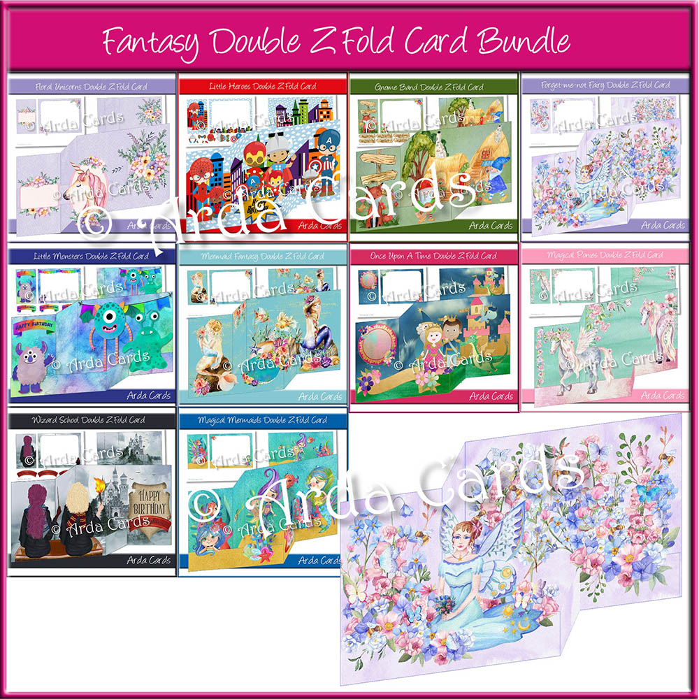 Fantasy Z Fold Card Bundle