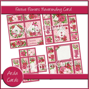 Festive Flowers Neverending Card Printable
